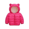 thumbnail image 4 of Ruyang Baby Fleece Lined Puffer Jacket Toddler Boys Girls Cute Bear Hooded Coat Winter Padded Warm Zip Up Quilted Outwear, 4 of 4