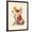Brown Frame, variant on Art.com Rainbow Fox Giclee Print by Andy Westface, White Frame Wall Art, 17" x 21"