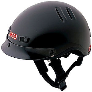 Simpson Helmets 1430022 OTW Shorty Motorcycle Helmet DOT Rated Black