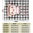 thumbnail image 3 of Pig Blanket for Women Men, Cute Pig Themed Design Printed Throw Blankets for Teens Adults Lap, Chair Sofa, Warm Soft Cozy Blanket, 50"x 60", 3 of 6