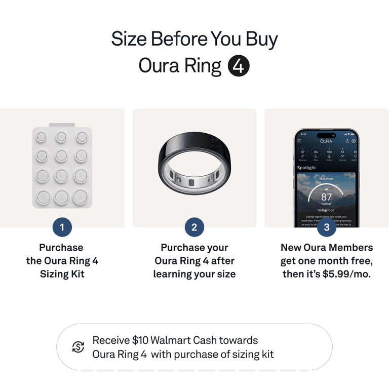 Oura Ring 4, Black, Size 13, Smart Wearable, Sleep, Fitness