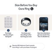 Oura Ring 4, Black, Size 13, Smart Wearable, Sleep, Fitness & Heart Rate Tracker, 8-Day Battery (Size Before You Buy)