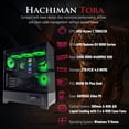 thumbnail image 2 of Hachiman PC Tora Gaming PC, AMD Ryzen 7 7800X3D, Radeon RX 9070XT 16GB, 32GB DDR5 6400MHz RGB, 2TB Gen4 NVMe SSD, 360 A-RGB AIO, Wi-Fi 6, Windows 11 Home, Desktop Computer, 2 of 10