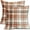 Burnt Orange Grey, variant on Set of 2 Black and White Buffalo Plaid Pillow Covers 16x16Inch Check Pattern Print Decorative Outdoor Pillowcases Holiday Farmhouse Christmas Checked Throw Cushion Case Couch Sofa Bed Decor