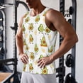 thumbnail image 5 of KLL Lovely Avocado Print Men's Muscle Gym Workout Stringer Tank Tops Bodybuilding Fitness T-Shirts Tank Tops Men-3X-Large, 5 of 7