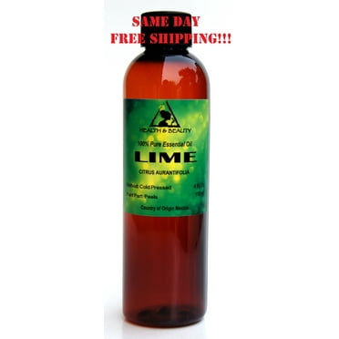 LIME ESSENTIAL OIL AROMATHERAPY 100% PURE NATURAL 4 OZ