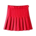 thumbnail image 1 of Femmes Fille Taille Haute Jupe Skate Tennis Golf à la Mode Plaid Robe Courte Évasée Plissé Mini Jupe, 1 of 7