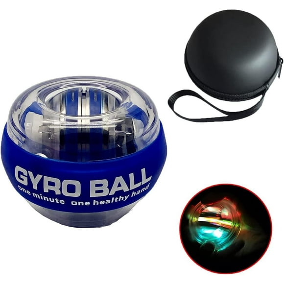 Hweilai Auto-Start Wrist Power Gyro Ball, Wrist Strengthener and Forearm Exerciser for Stronger Arm Fingers Wrist Bones and Muscle with LED Lights