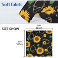 thumbnail image 7 of GZHJMY Sunflower Cloth Napkins Set of 6, Reusable Washable Polyester Dinner Napkins for Family, Restaurant, Wedding, Party Decor 20 x 20 Inch, 7 of 7