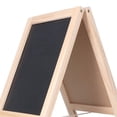 thumbnail image 1 of Double Sided Easel Chalkboard 19x30cm Polished Wooden Structure Magnetic Whiteboard Easel with Foldable Stand Chalk, 1 of 3