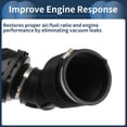 thumbnail image 5 of Unique Bargains Engine Air Intake Hose for Chevy Equinox 2018-2022 Air Intake Duct No.87833816 Rubber Clamp 1 Set, 5 of 7