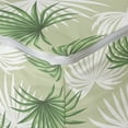thumbnail image 4 of Leaf Rectangle Pouf, Tropical Leaf of Palm Tree Livistona Rotundifolia Island Jungle Foliage, Under Desk Foot Stool for Living Room Office Ottoman with Cover, 25", Green Pale Green White, by Ambesonne, 4 of 4