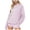 Pink, variant on Women Polka Dot Hoodie Oversized Fleece Hooded Sweatshirt Long Sleeve Drop Shoulder Graphic Print Hoodies with Pocket (Pink,S)