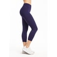 thumbnail image 2 of Women's Cotton Stretch Capri Leggings Comfortable Casual Everyday Basic, 2 of 3