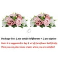 Silk Flower Balls for Centerpieces 2 Pack Pink Dusty Roses Artificial