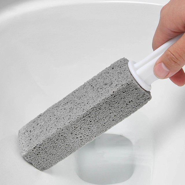 Pumice Stone with Handle Limescale Remover Pumice Stone for Swimming Pools Kitchen Tiles 1Pc