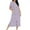 Purple, variant on Robes for Women Regular Size/Zip Up Long Housecoat Knit Full Length Bathrobe for Women All Season Home and Outdoor Wear