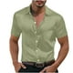 thumbnail image 2 of pstuiky camisetas para hombre, Camisa informal de manga corta con solapa y botones de color liso para fiesta de baile para hombre camisetas de hombre xxxxxl, 2 of 8