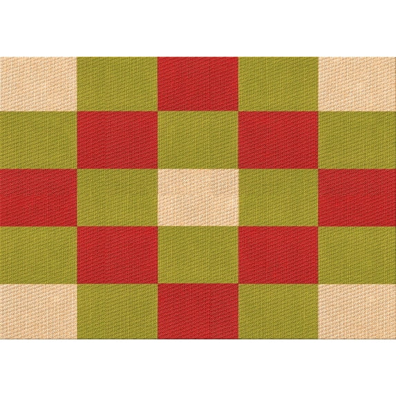 Ahgly Company Indoor Rectangle Patterned Lava Red Area Rugs, 7' x 9'