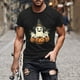 thumbnail image 1 of Blusas y camisas de manga corta y cuello redondo para hombre. Blusas/camisetas de manga corta con cuello redondo y estampado de Halloween para hombre. Blusa para hombre., 1 of 5