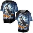 thumbnail image 3 of Happy Halloween Great Pyrenees Witch Pumpkins Bats All Over Print 3D Baseball Shirt Pyr Dog Lover Softball Sport - 13012, 3 of 6