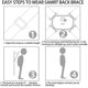 thumbnail image 4 of Corrector de postura para niños adultos con sensor inteligente Función de conteo de recordatorio de vibración Soporte ajustable para la parte superior de la espalda-Gris, 4 of 4