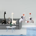 thumbnail image 2 of Figuras Modernas De Cerámica De Familia De Jirafas Y Elefantes, Estatuas Creativas De Animales Para Escritorio, Oficina, Estantería, Dormitorio, Sala De Estar, Decoración Central., 2 of 8