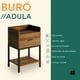 thumbnail image 2 of Buro Mesa Lateral de Noche Mubson Adula Madera Natural Estructura Metálica Color Negro 40x30 cm 60 cm, 2 of 5