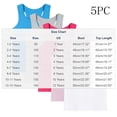 thumbnail image 3 of CHEEREAM 5 Pack Kids Active Tank Top Crew Neck Sleeveless Athletic Shirt Girls Daily Wear Blouse Lightweight Breathable, 3 of 8