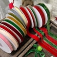 thumbnail image 3 of 7 Yards by 2cm Golden thread flocking Ribbon Glitter Vintage Ribbons for Gift Wrapping Christmas Wrapping Bows Ribbons for Hair Bows Flower Bouquet (gold), 3 of 5