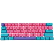 WHYSP 61 PBT Purple Keycaps for 60 Percent Keyboard, Ducky One 2 Mini Keycaps Set Backlit for Cherry MX and Gateron