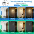 thumbnail image 4 of VIANIS Motion Sensor Outdoor Exterior Light Fixture, White Outdoor Porch Lights Wall Mount, Waterproof Dusk to Dawn Coach Lantern, Modern Outdoor Lights Fixtures for Garage, Front Door, 4 of 8