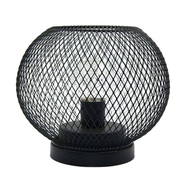 Adorno de luz nocturna, lámpara de noche creativa para dormitorio, lámpara de mesa para restaurante, oficina, dormitorio, mesita de noche, sala de est Negro