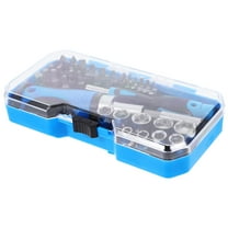 FONDOTIN Screwdriver Set With Case Multi Chrome Vanadium Steel Ratchet Mechanism Home Garage 44Pcs