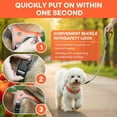 thumbnail image 5 of DAMAI Breathable No-Pull Dog Harness with Reflective Leash Set, Soft Cationic Mesh Vest for Small Dogs, Easy On/Off, Adjustable Fit, All-Season Comfort(Orange, XS (Chest 11–13 in/Weight 4–11 lb)), 5 of 6