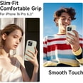 thumbnail image 6 of iPhone 16 Pro Case,Full Body Protective Cover with 4 Layer Shockproof Structure, Soft Ultra Slim Phone Case with Anti-Scratch Microfiber Lining, 6.3", Light Green, 6 of 6