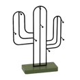 thumbnail image 4 of Organizador de joyas colgante con forma de cactus de lujo blueskypet, soporte para collares Negro, 4 of 7