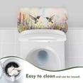thumbnail image 4 of Renewold Hummingbird & Lavender Print Toilet Tank Lid Cover, Elastic Universal Toilet Tank Lid Cover Protector for Bathroom, Dust-proof, Machine-Washable, 4 of 6
