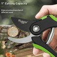 thumbnail image 2 of Huepar 8 inch Professional Hand Pruner with SK5 Sharp Precision Steel Blade Plant Pruning Scissors Gardening Pruning Shears Tools, 2 of 8