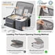 thumbnail image 3 of Carry On Luggage mixi Rock Grey Hard Shell de 20 pulgadas con cargador, 3 of 6