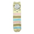 thumbnail image 5 of Fuzzy Babba Women's Cozy Mid-Crew Socks, Bunny Stripe, 3-Pack, Size 4-10, 5 of 6