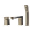 thumbnail image 5 of ALFI brand AB2322-BN Brushed Nickel Deck Mounted Tub Filler and Square Hand Held Shower Head, 5 of 10