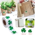 thumbnail image 3 of St. Patrick'S Day Sticker Roll Irish Clovers Sticker Roll 3 Leaf Clovers Sticker For Bag Box 500pc Skater Stickers, 3 of 5