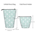 thumbnail image 2 of Kdxio Telescopic Pencil Bag Pen Holder Stationery Case,Stand-up Retractable Transformer Bag Organizer for Christmas Holiday(Playing Rabbit), 2 of 6