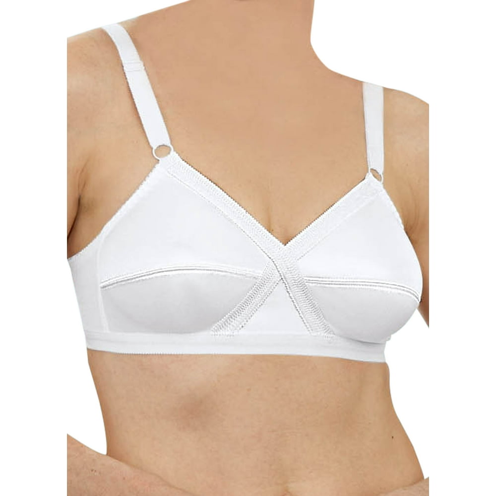 Carol Wright Lift and Support Wireless Bra for Women Crossover Design