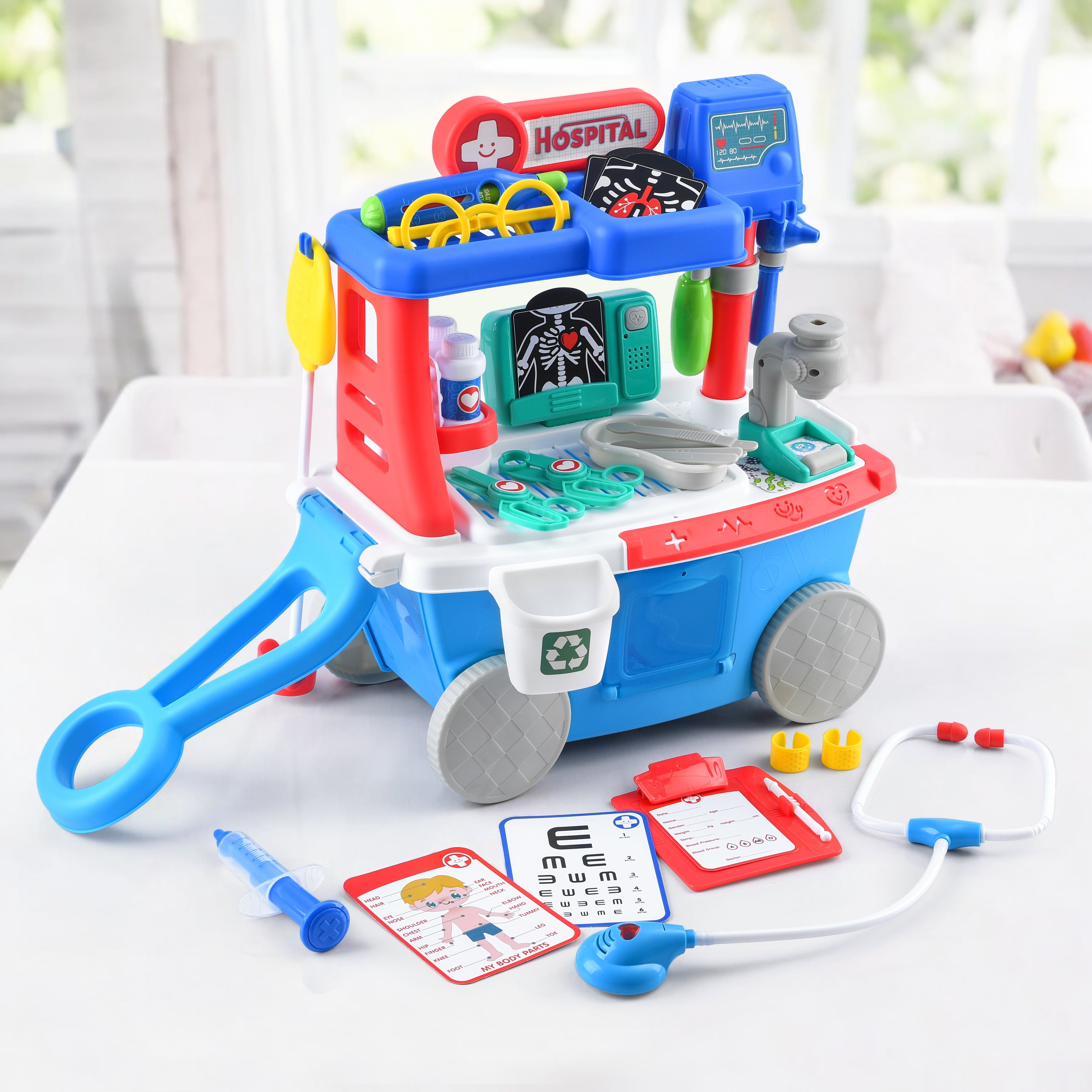Kid Connection Doctor Cart, 34 Pieces, Toddler Toys