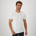thumbnail image 3 of Hanes Men's White Crew T-Shirt Undershirts, 3 Pack, 3 of 9