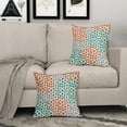 thumbnail image 6 of Teal Orange Pillow Covers 16x16 Set of 2 Grey Fall Colored Art Dot Decorative Throw Pillows Trendy Print Outdoor Pillowcase Holiday Seasonal Cushion Cover Linen Pillow Case Decor for Sofa Couch Bed, 6 of 6