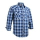 thumbnail image 1 of Camisa COEVALS CLUB para hombre, estilo vaquero, a cuadros, color azul, talla M, 1 of 7