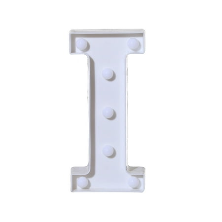 

iOPQO led lights Alphabet LED Letter Lights Light Up White Letters Standing Hanging I led lights for bedroom